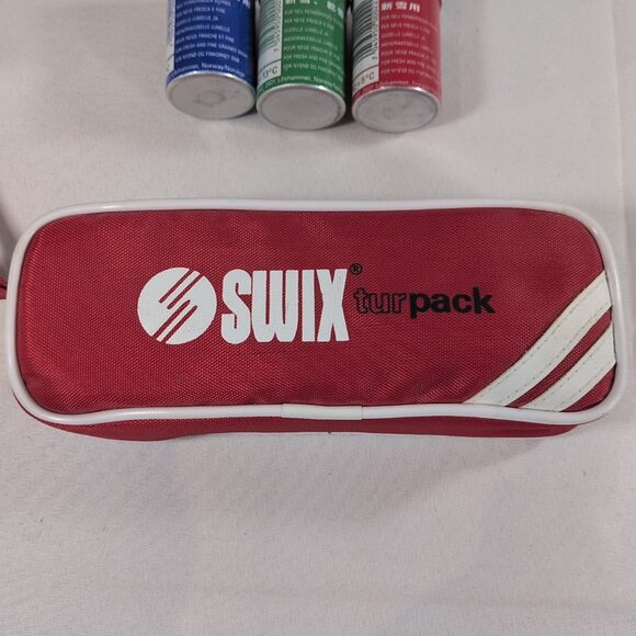 VTG Swix Ski Wax EXTRA Blue Red Green 3 Sticks Scrapper Block Case FULL COMPLETE - Picture 10 of 14